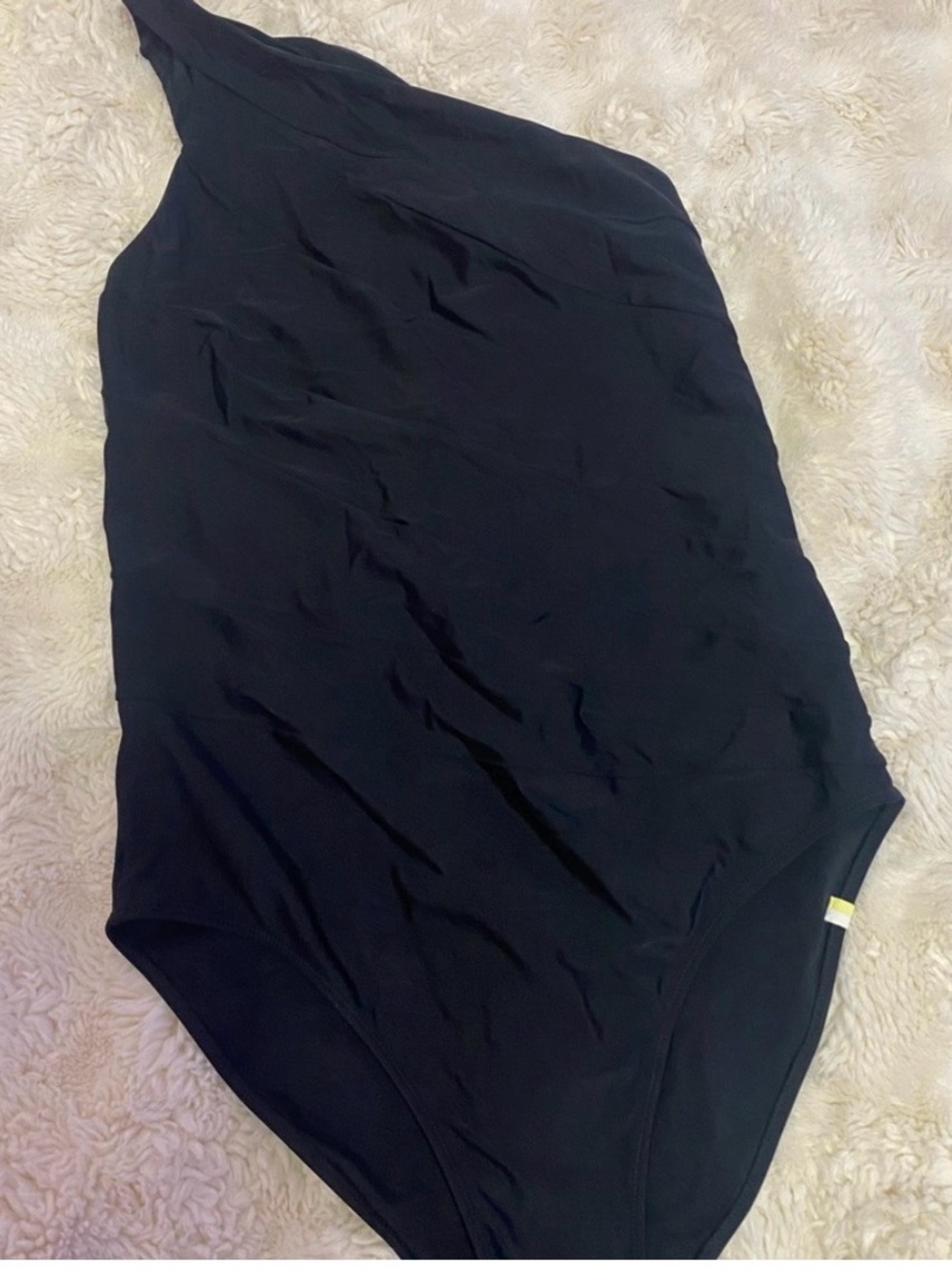 summersalt Black One-Shoulder Swimsuit size 10Long